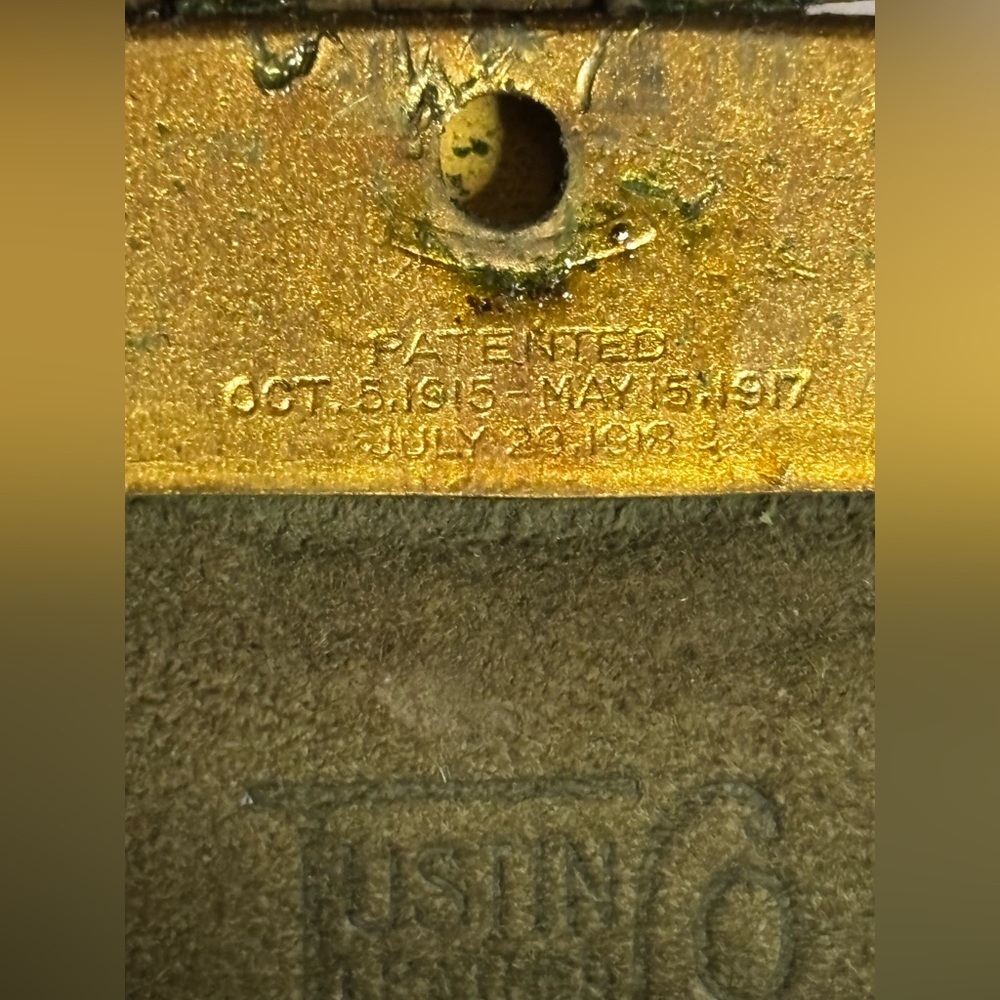 VTG Justin Leather Co Purse Art Nouveau Hand Tooled Leather Turnloc Clasp 1921​​ - Picture 14 of 14